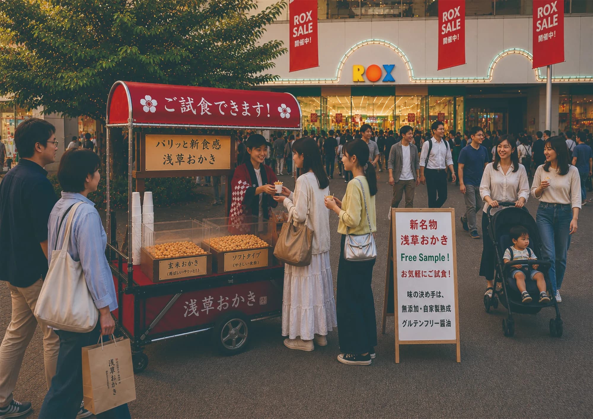 屋根付き移動カート
